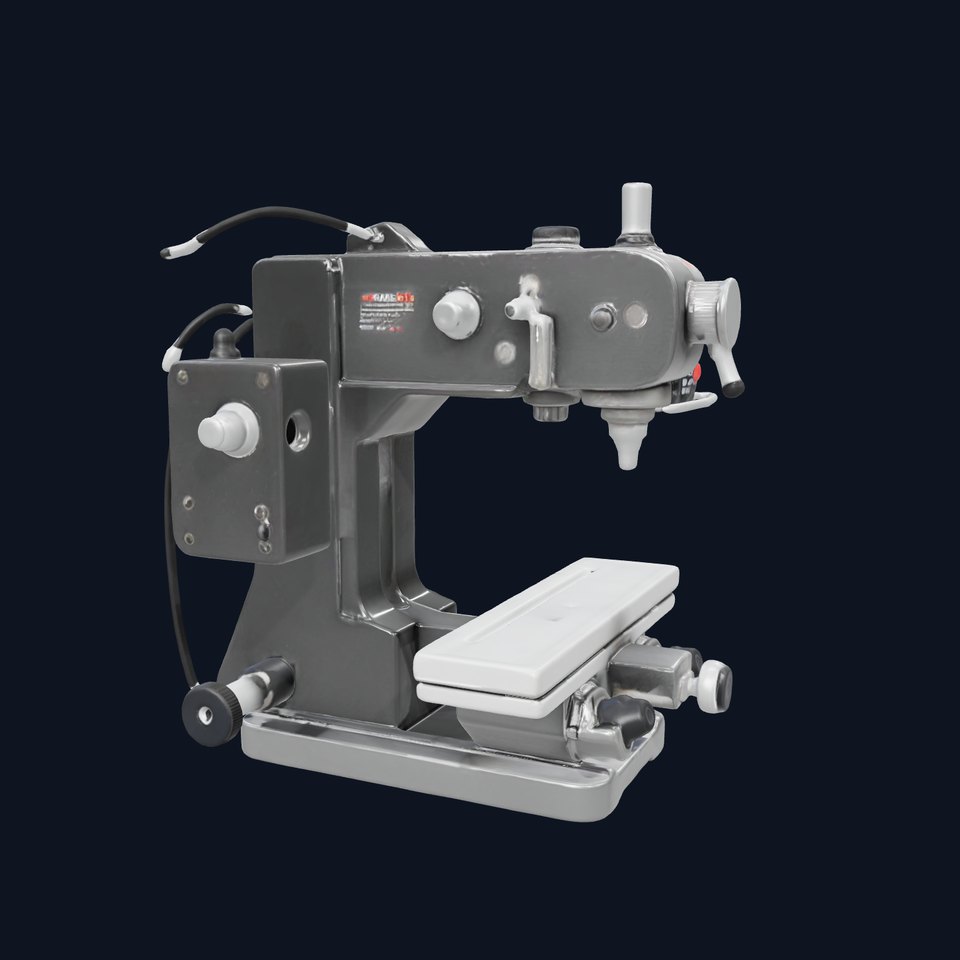 CNC Milling Machine Model Pack with Detailed Features